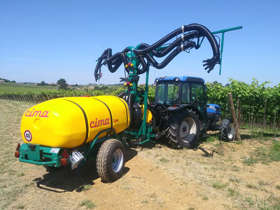 Articulated Sprayer Link with 6 hands 4 cannons sprayhead - Vineyards