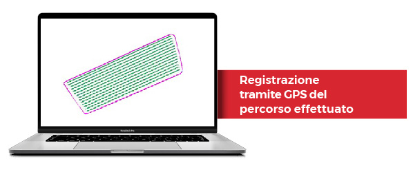 registrazione tramite GPS del percorso effettuato