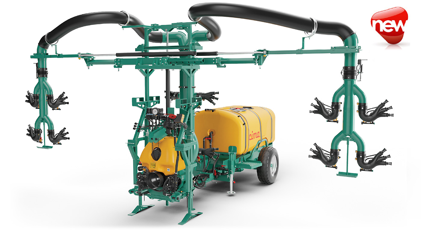 SYNERGY atomizzatore snodato pneumatico a basso volume